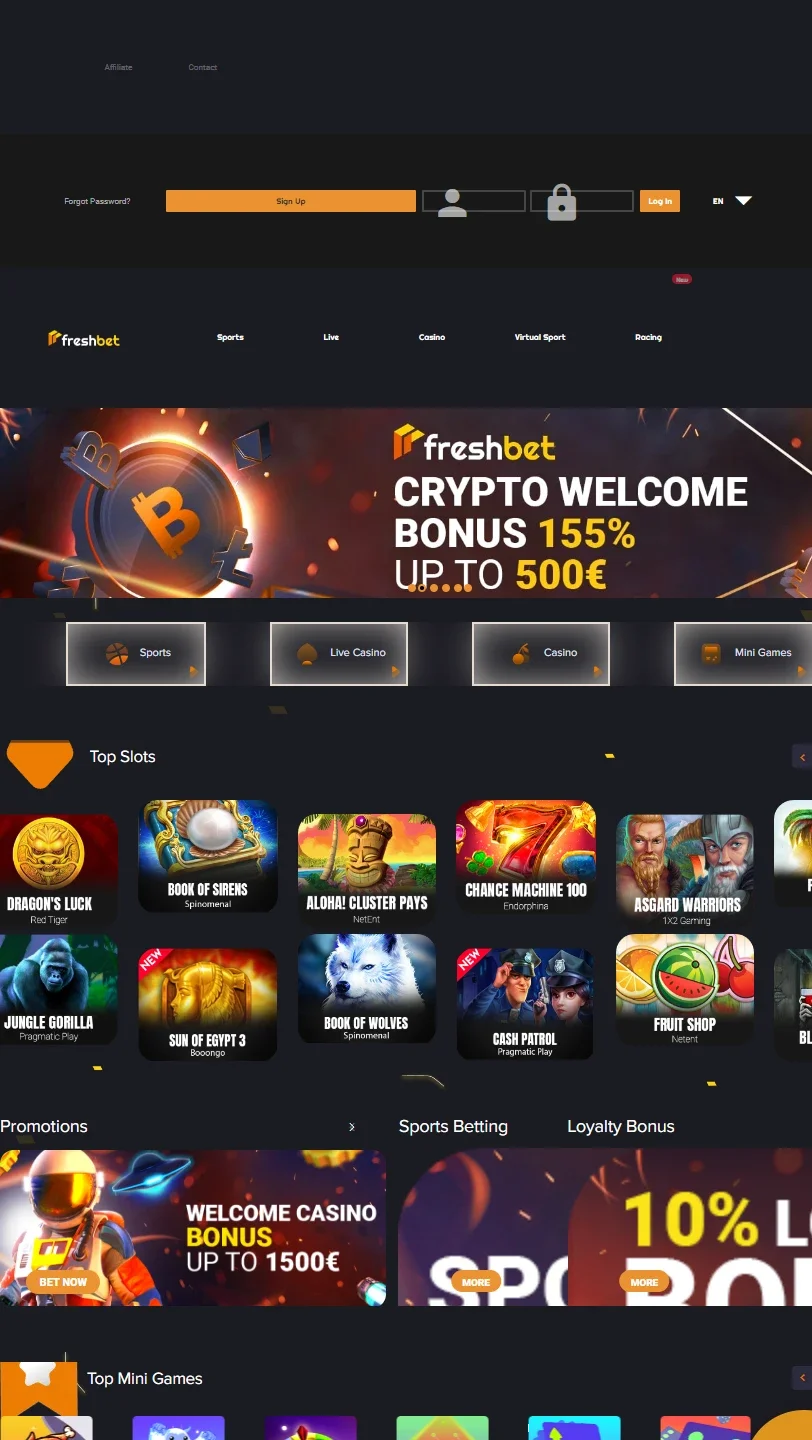 FreshBet Schermata 2